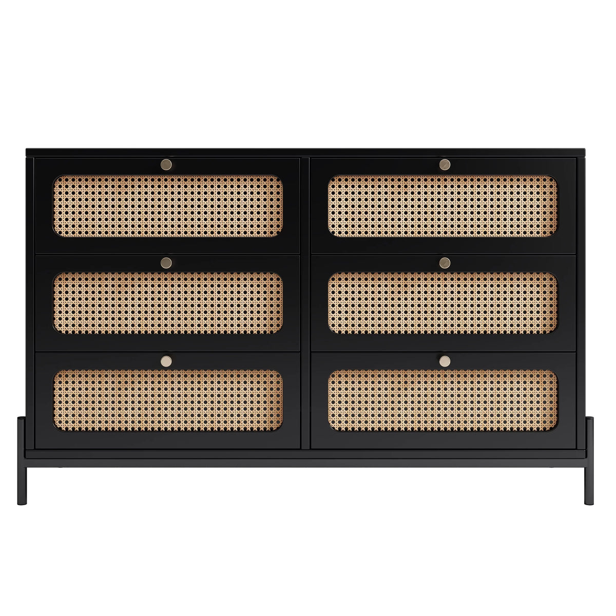 Modern Wood 3 6 Chest Tier Fresco Living Room, Bedroom, Black Drawer, Entryway, Wide of Al with Storage Accent Drawers, Dresser Cabinet for