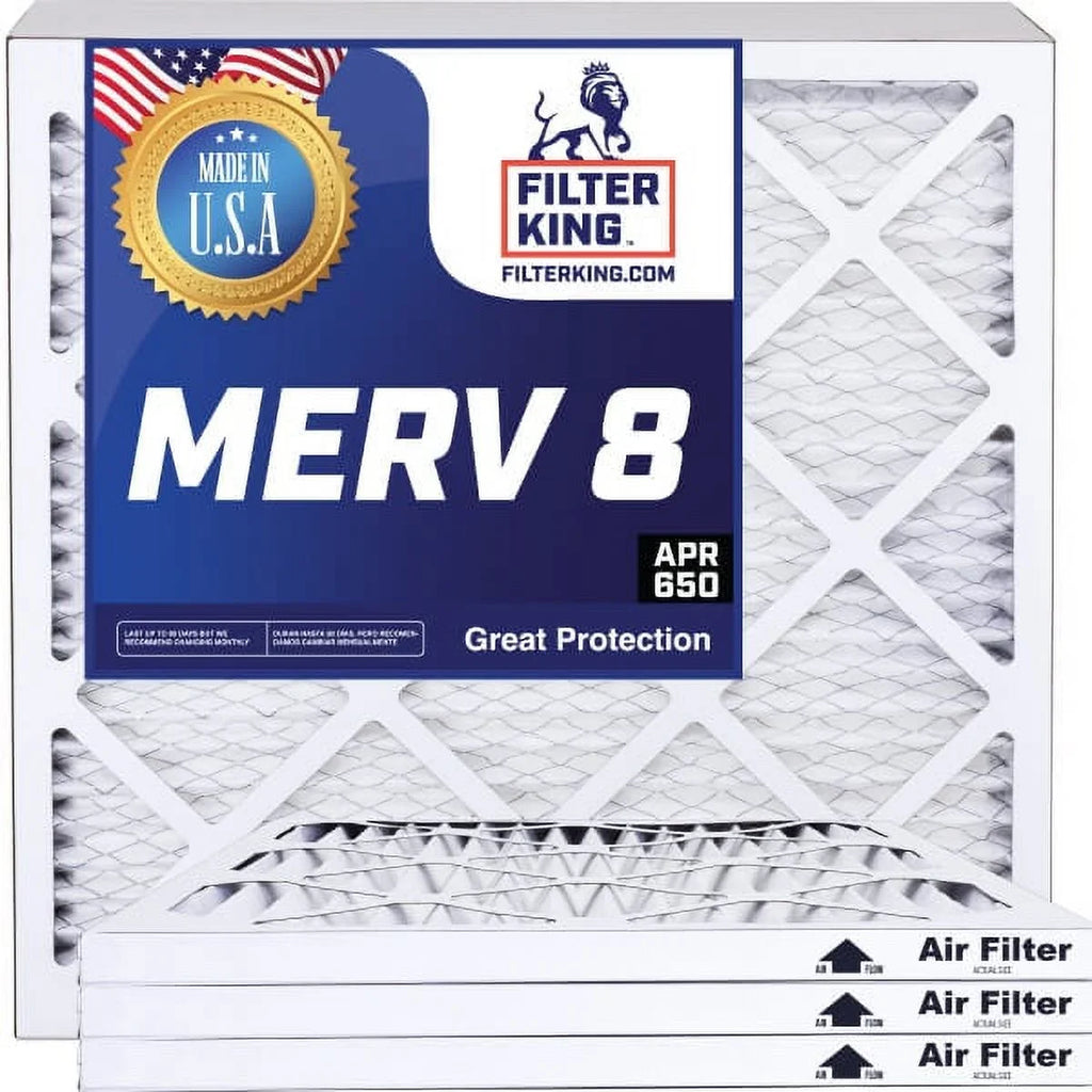 USA Filters | 35.5x53.5x1 .75" 8 MERV | Filter Air IN MADE Filter HVAC x Size: | Actual x A/C Pleated Furnace 53.5 King | 4-PACK 35.5