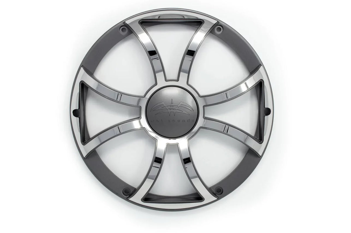 Wet Subwoofer Ohm Grill Gunmetal Sounds Stainless - Revo & Steel Subwoofer 4 Grill 12" & White -