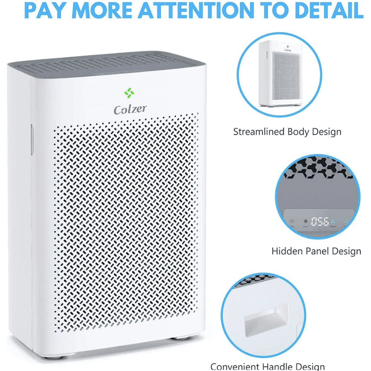Colzer Composite WHITE Hepa EPI-328 Purifier Filter - With Box Open Air