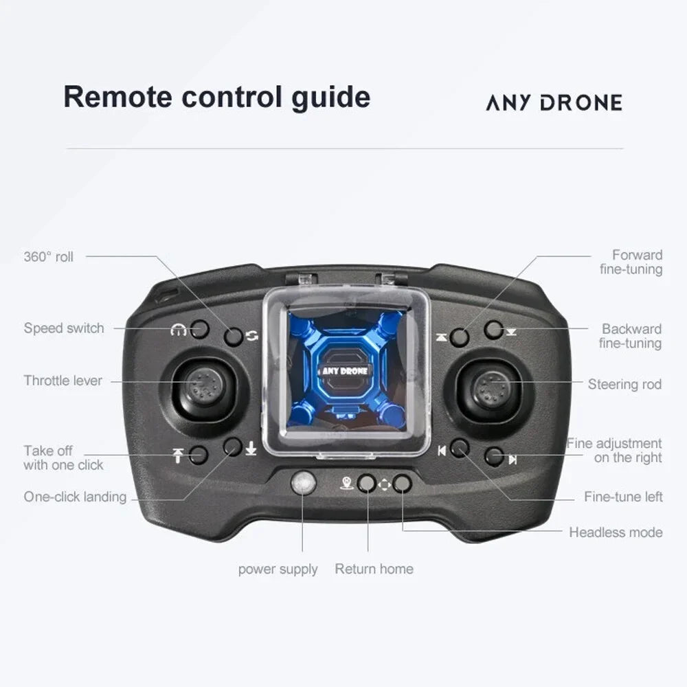 Aircraft Drone One Hovering Beginners for Kids, HD Headless Mini Suitable Quadcopter RC Flip for Toys K04 Auto Foldable Key 360¡ã Drones RC Gift Camera Land