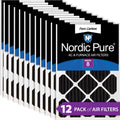 Pack Filters Pleated Furnace Carbon 12x24x2 Odor Merv 12 Pure 8 Reduction