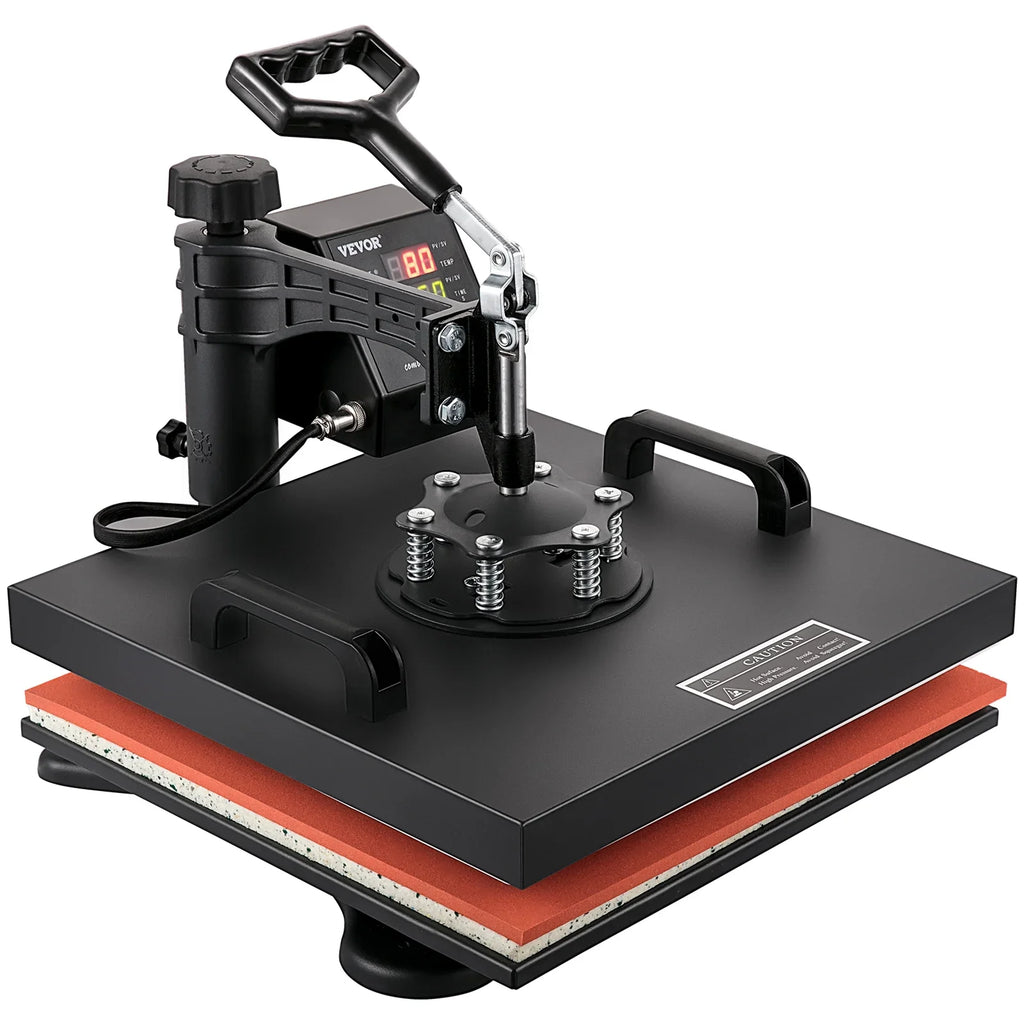 1 Press Dual Transfer Digital Heat Rotation Away 360 Machine Degree VEVOR LED Sublimation Multifunctional Combo Swing 8 15"x15" Display Heat Machine in
