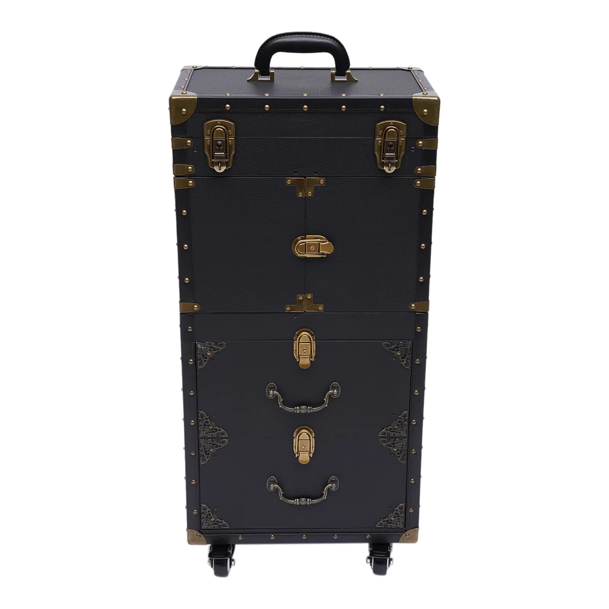 Makeup Salon Hairdressing Aiqidi Beauty Hair Stylist Trolley Luggage Tool Organizer Train Travel with Barber Case Holder Dryer Cosmetic Box Lockable Rolling
