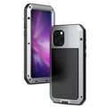 Heavy Resistant Scratch (Silver) Duty iPhone Outdoor Military Protection, Metal Aluminum and 13 Glass Grade Case Travel Rugged Shockproof Gorilla