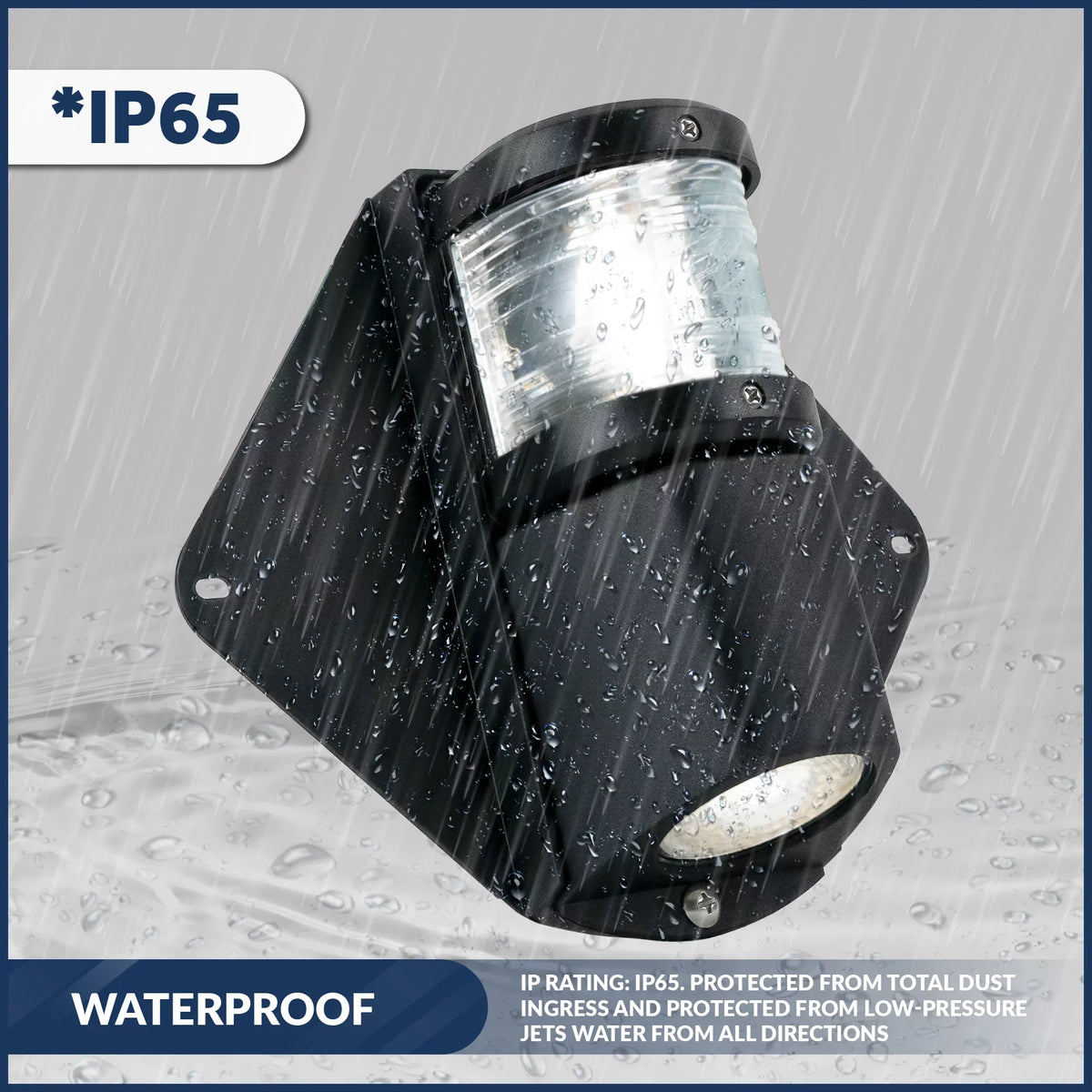 and Vertical Masthead Deck for - Sailboat Combination LED 12V, Light, Deck Mount FO3837 Five Oceans Light, Masthead Spreader