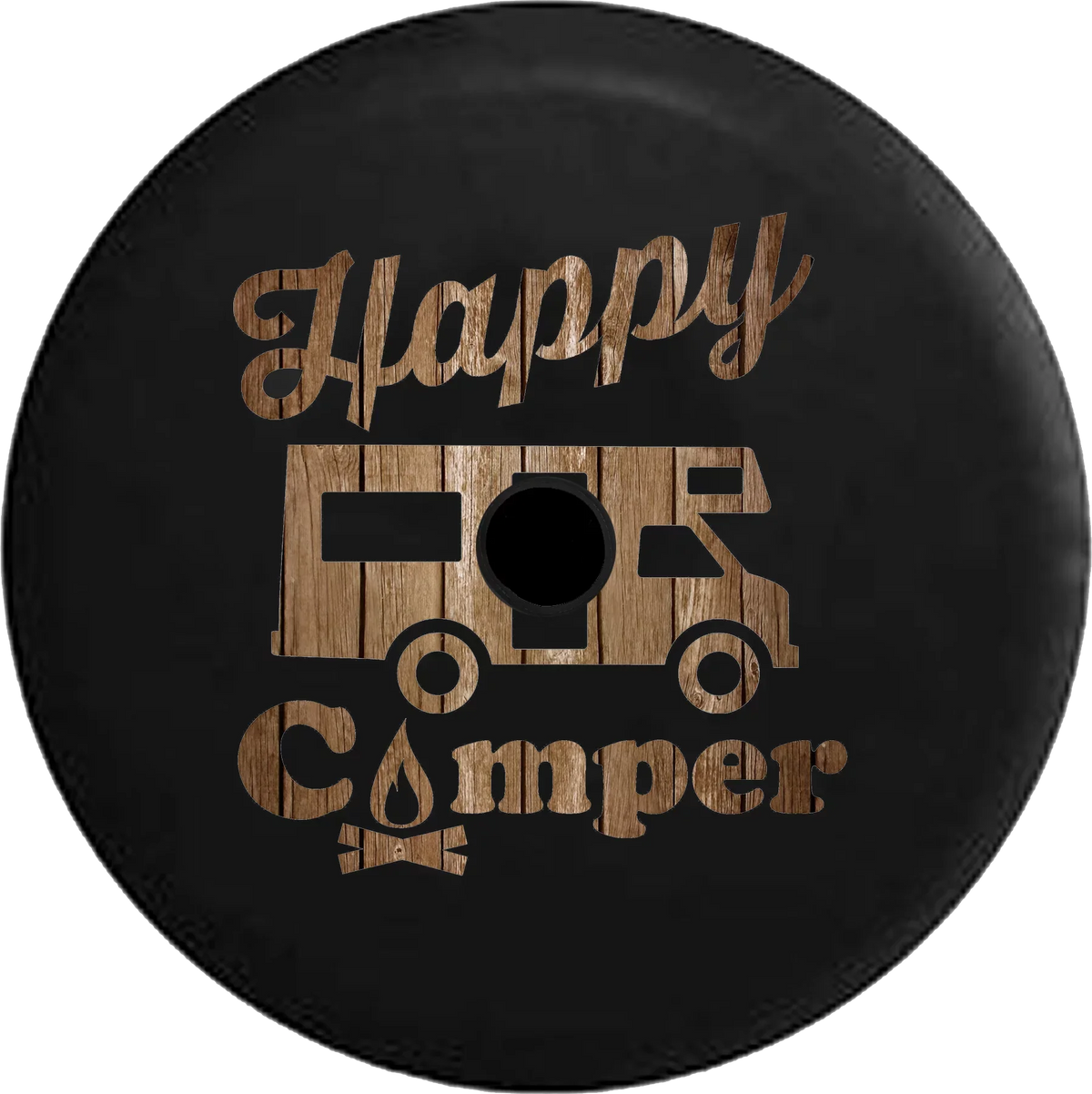 Tire RV 2018 Spare JL Backup for Camper Wrangler Distressed Inch Camera Campfire Jeep Cover 33 Happy Wood 2019 RV