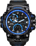 Watches LED Sports Digital Quartz with Alarm Military Men's Display Backlight Dual Analog Watch