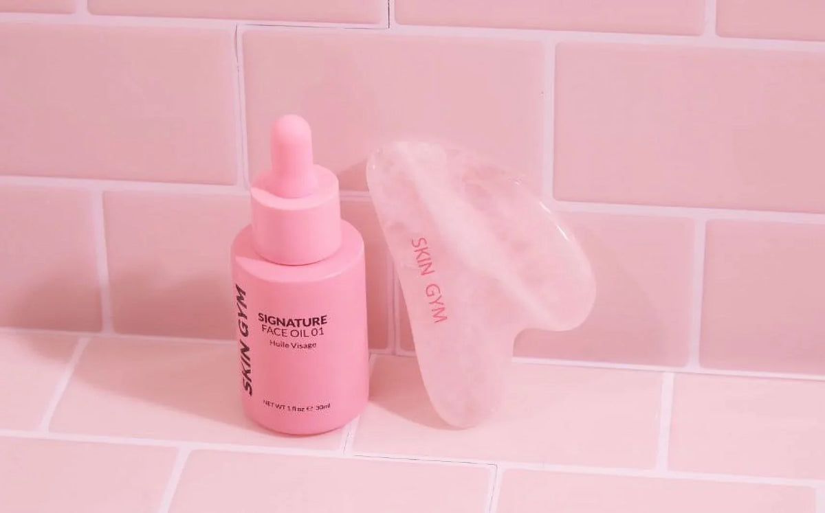 Quartz + Signature Sha Kit, Sha Skin Rose Gym Workout Value) Gua ($64 Gua Oil