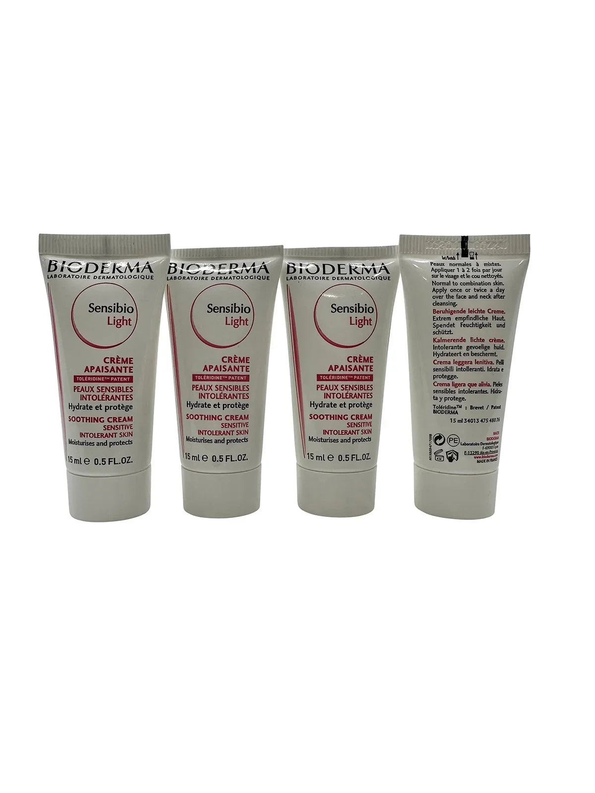Travel Size Cream 0.5 Types Set Bioderma Sensibio 4 Light Soothing Skin of All oz