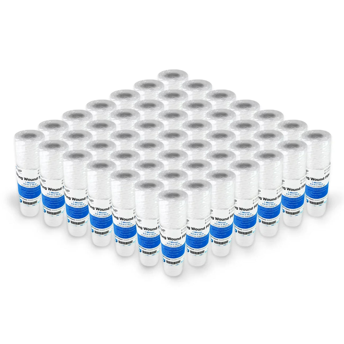 1 2.5x10" String Wound Micron 50 Water Standard Pack Cartridge Sediment Filter