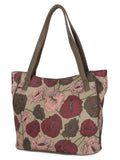East Koltov Tote, Vegan Marbella West Leaf / Leather Emily Bay