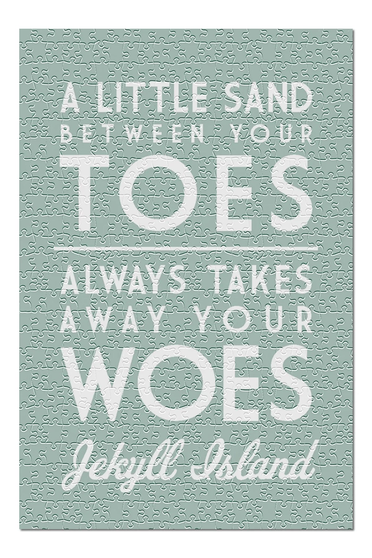 Island, Puzzle Said Piece Jigsaw Premium inches, Little Between Family, Made Toes, Adults Jekyll and (19x27 in Sand A Georgia, for 500 Your Simply USA)