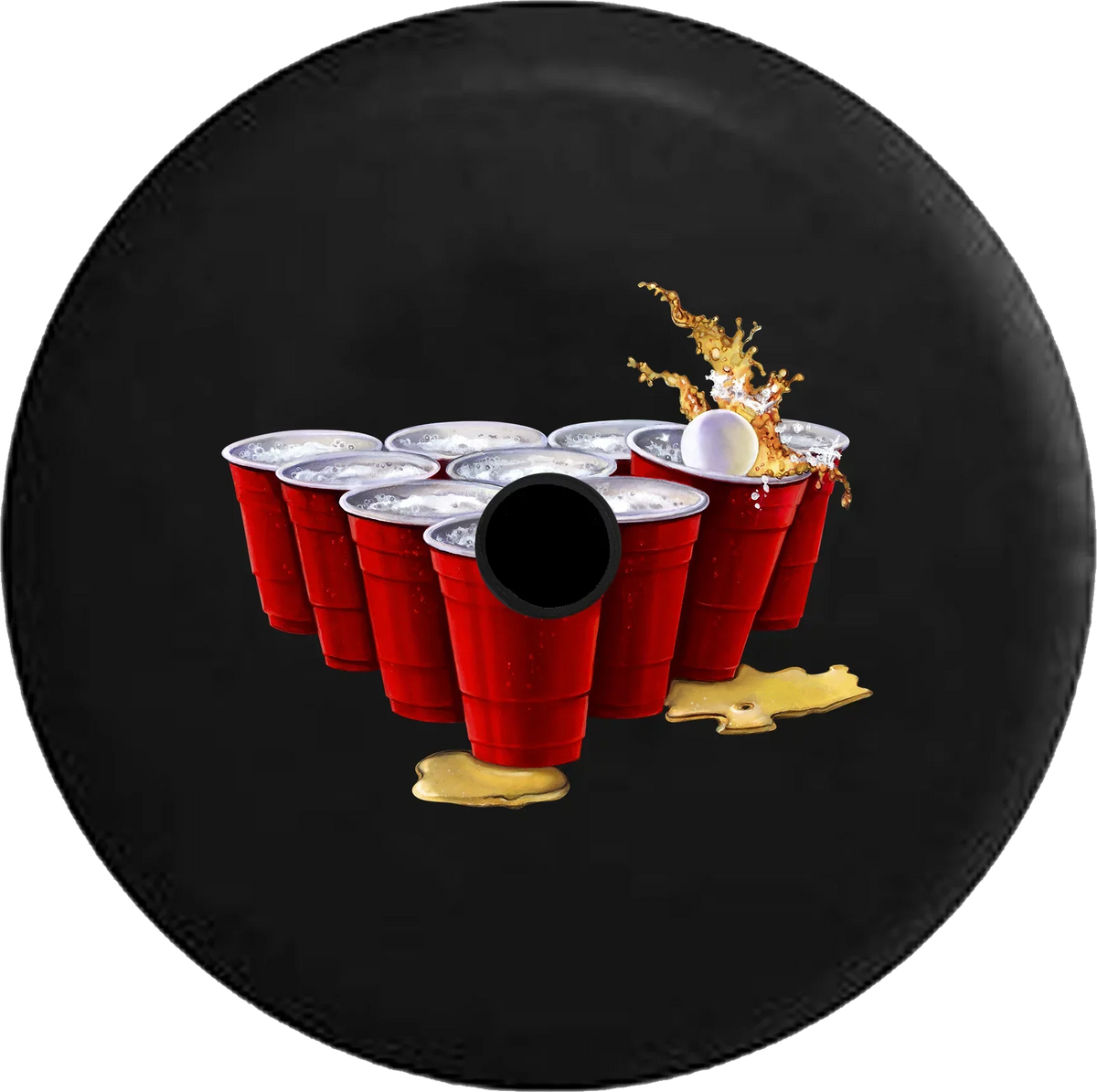 Jeep Beer Backup 33 Spare Pong RV Red for Inch Wrangler Summer 2019 Party Cover College Cups 2018 Camera Tire JL