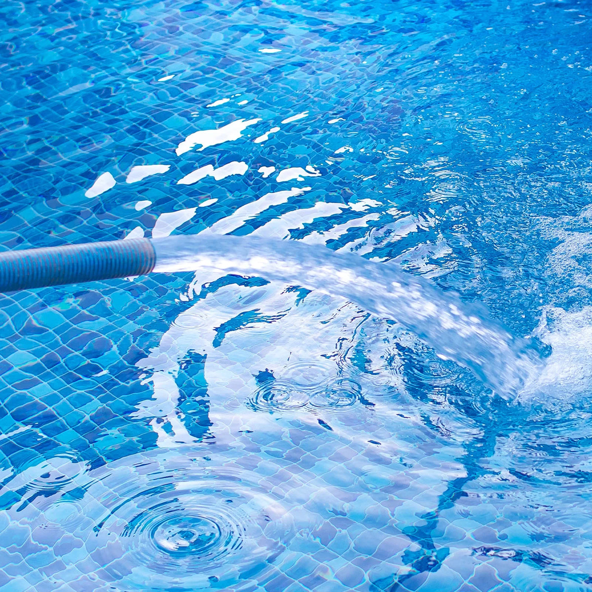 Hose Discharge ID Pool Lightweight PVC Swimming Lay Reinforced 49ft for Flat Backwash 4" Hose