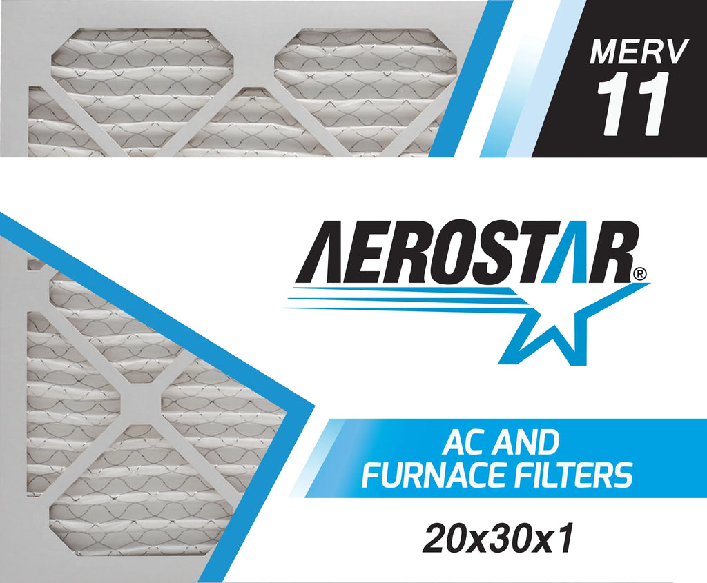 Aerostar 6 of 20x30x1 11, MERV Box 20x30x1, Air Filter,