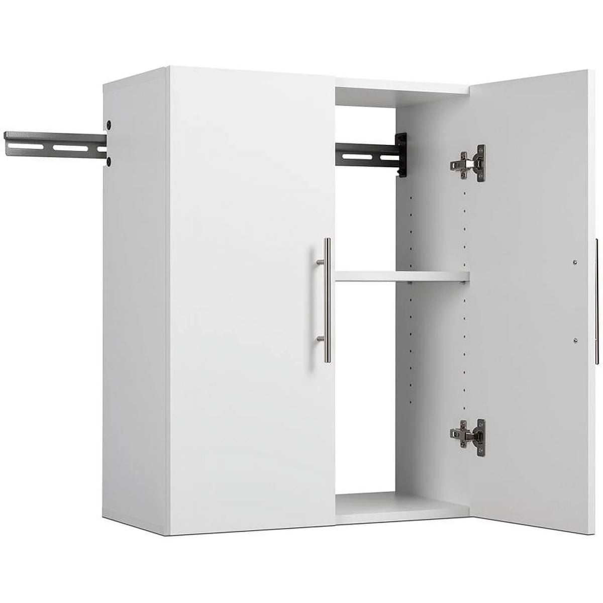 in Square Cabinet Set Mounted Home Garage Wall Piece 2 White