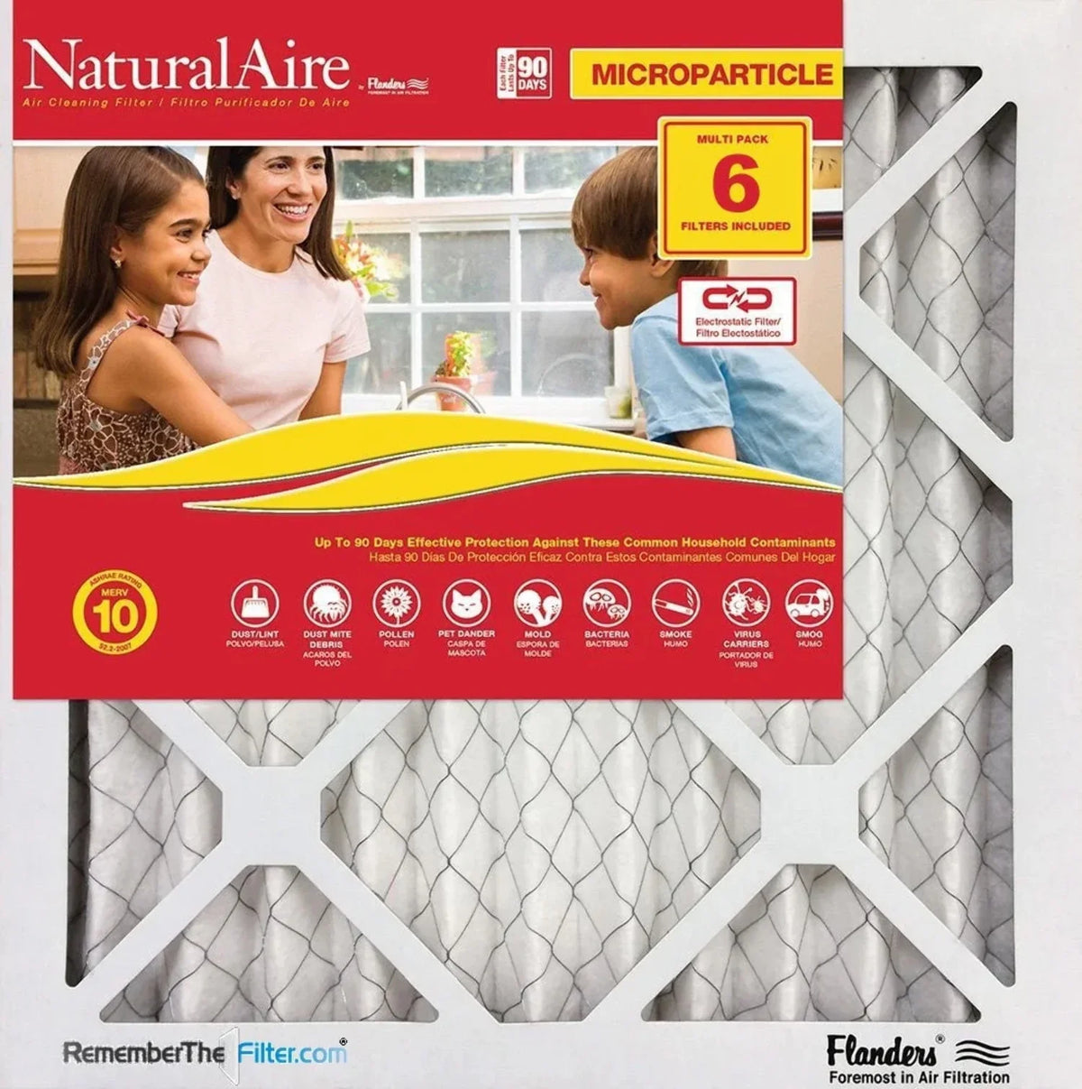 Filters pack) 85256.011010 10 NaturalAire 10x10x1 (6 MERV Microparticle