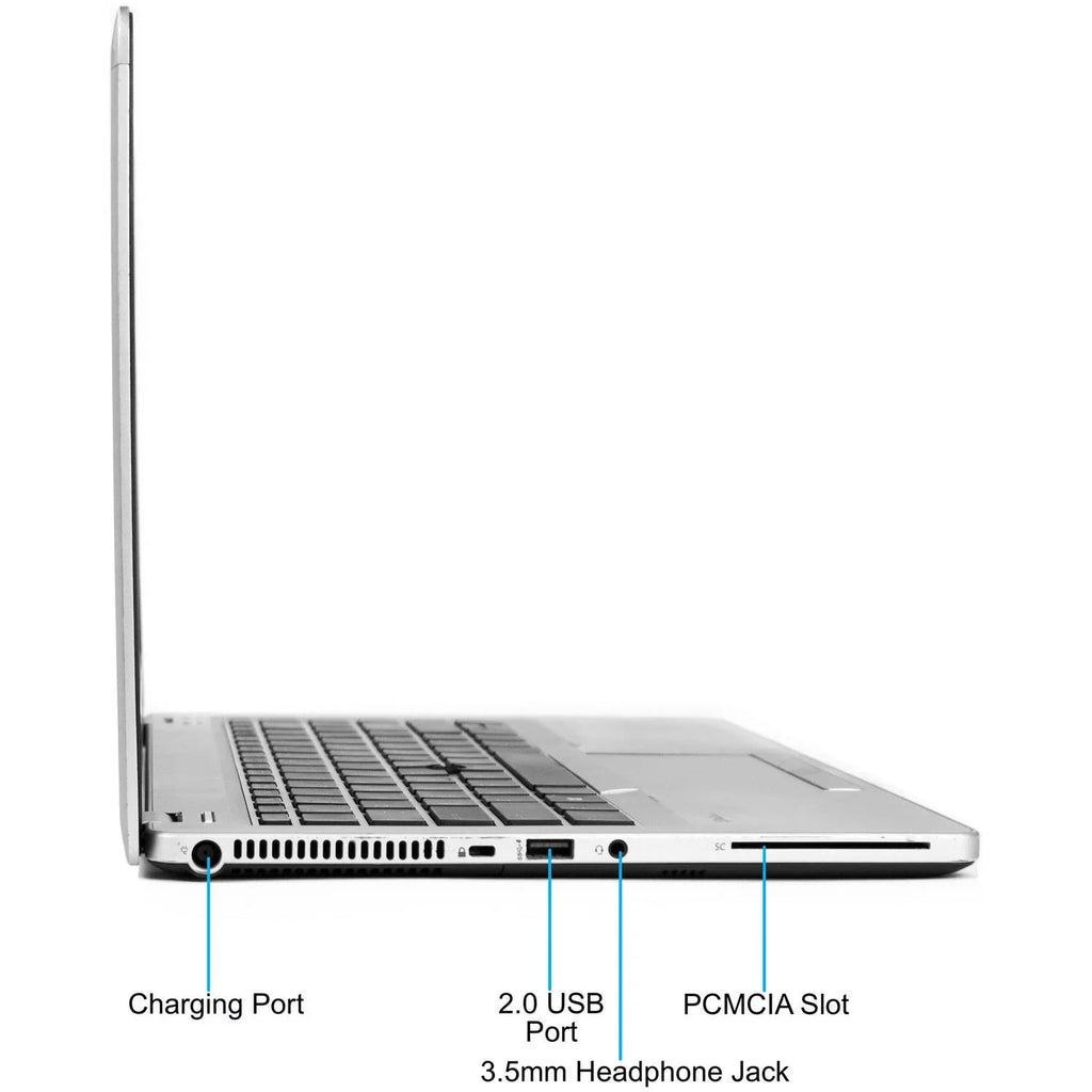 Restored i5-3437U Silver Memory, Processor, PC with 4GB Folio Drive (Refurbished) 10 HP Windows Core 128GB Intel Laptop 14" 9470M State Solid Pro and