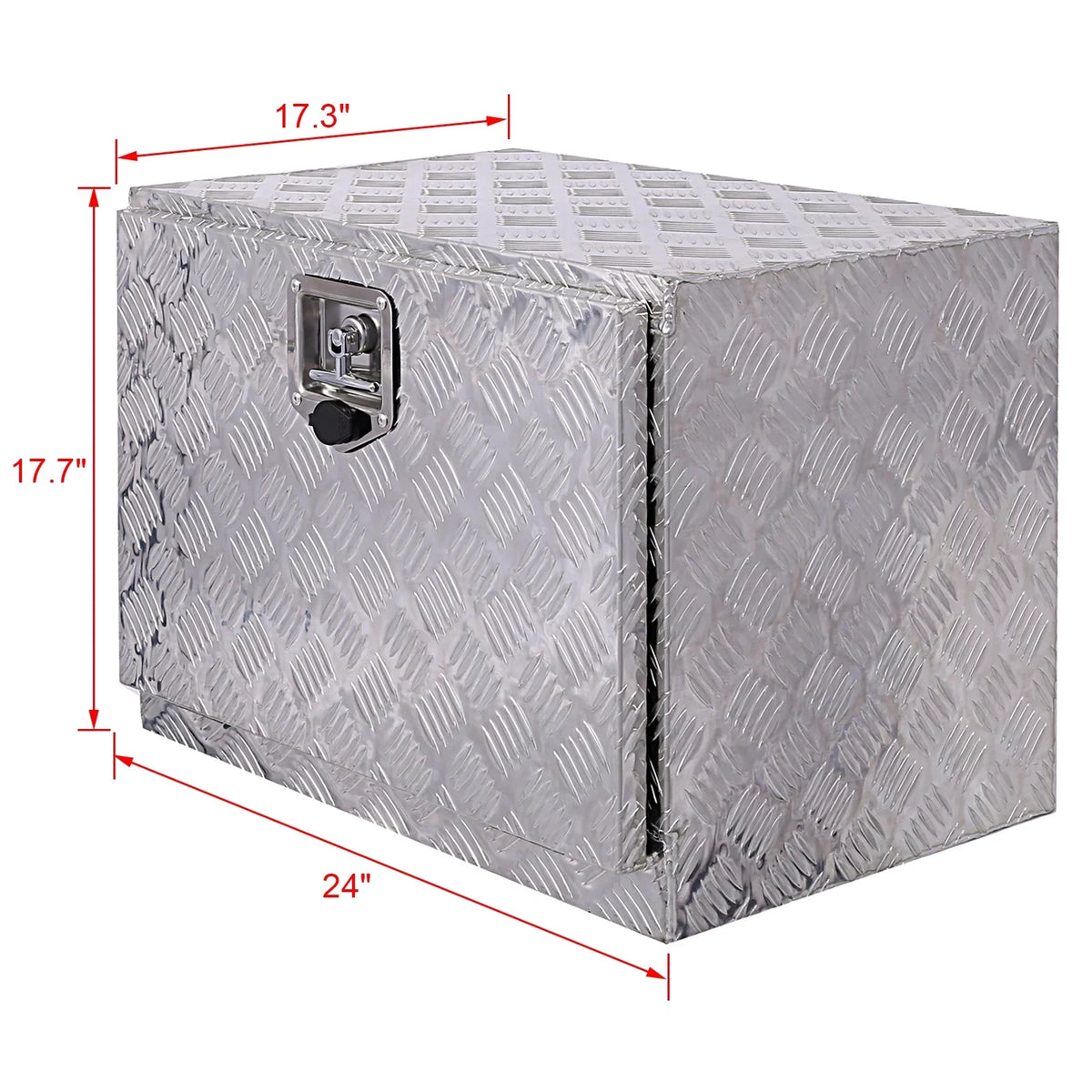 Silver Organizer, Box, JBLCC Underbody 24" Bed w/ Box, Truck Tool Tool Box Tool Outdoor Lock RV Trailer Aluminum Pickup Keys, Storage Storage Box,