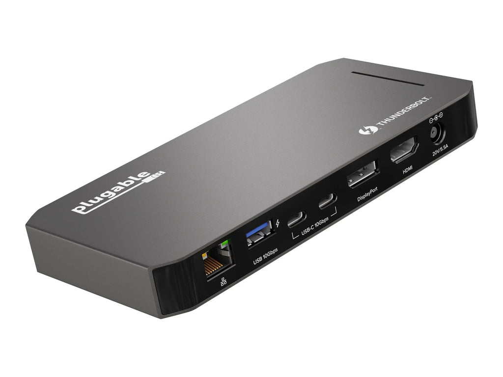 and Windows Charging, and Laptops, HDMI, Mac with Jack and Thunderbolt Ethernet, 3.0, Gigabit 96W USB-C 2x Compatible Plugable 3x 40Gbps USB-C, USB Dock Audio - DisplayPort with