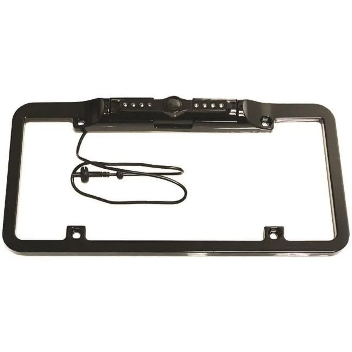'- Parking Full Night with Vision Plate Trajectory Lines License Black & Camera Frame