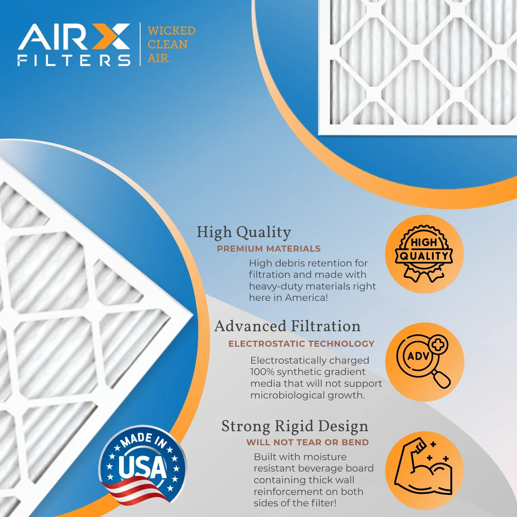 WICKED by 15x20x1 USA Furnace Premium Filters FILTERS Made 5 700 HVAC Filter Pleated Air 6 MPR & 8 to AC 15x20x1 AIR. Filter Air Conditioner MERV FPR Comparable Pack CLEAN Electrostatic AIRX