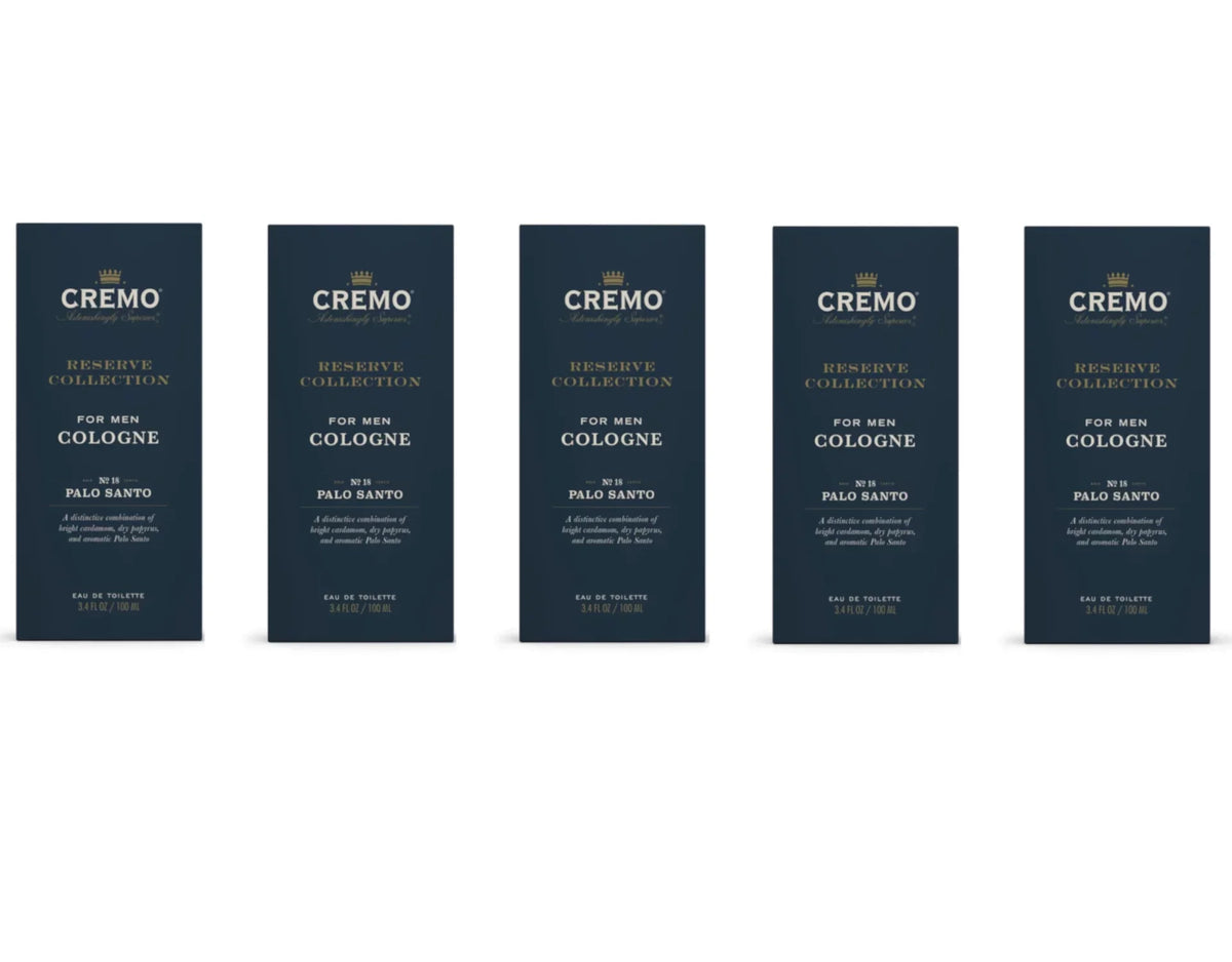 Cremo Reserve Collection Palo No. Oz. of Pack 3.4 Santo, 5 Cologne Fl. Men - For 18