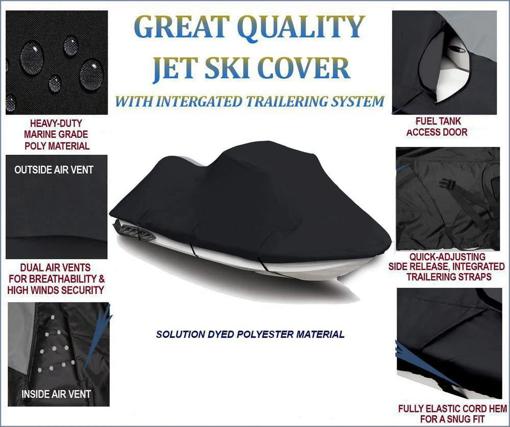 2009 2010 Sport Compatible 2011 for DENIER BLACK VX Cover Ski Yamaha JetSki 2013 Cover WaveRunner 2008 2014 600 2007 Jet PWC 2012